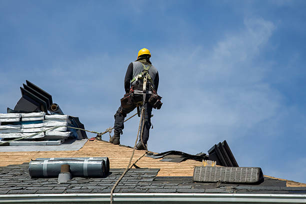 Professional Gutter Installation technician working in Forsyth, IL